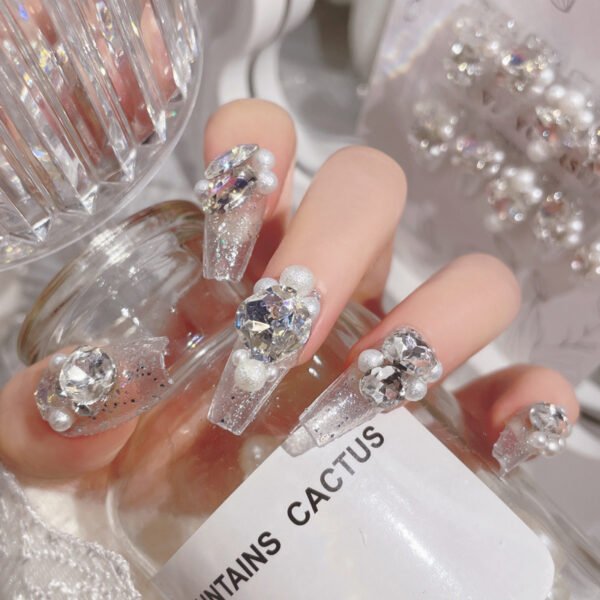 Stick-on Nails with Rhinestones
