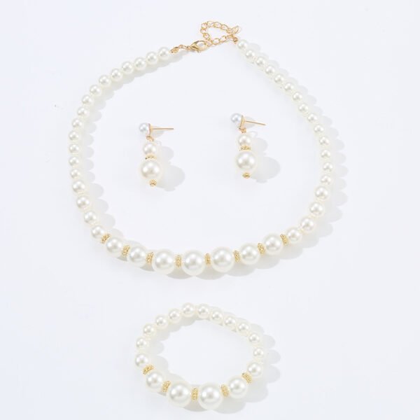 Handmade White Pearl Children’s Jewelry Set - Image 5