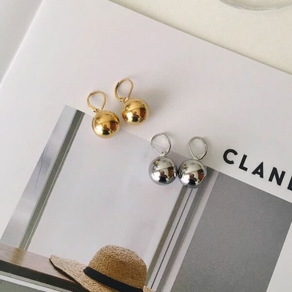 Ball - Shaped Drop Earrings - Image 2