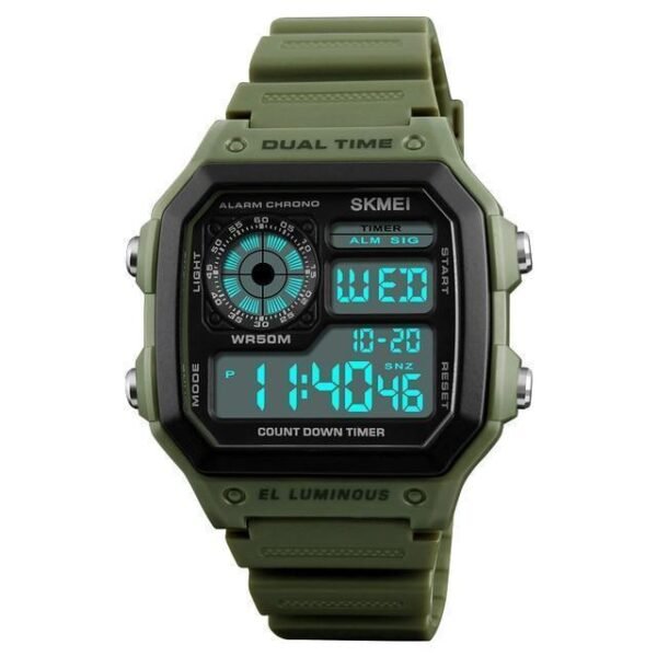 Skmei Men's Sport Digital Watch - Waterproof Luminous Outdoor Watch - Image 2