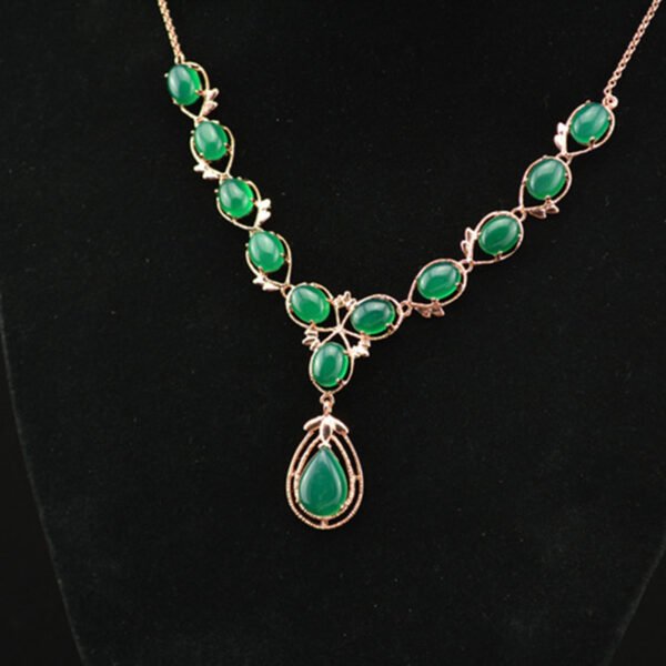 Natural Chalcedony Jewelry Set - Image 7
