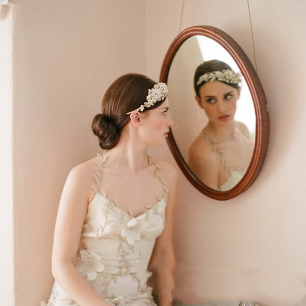 Gold Bridal Hair Band Crown - Image 2