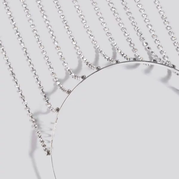 Fashion Rhinestone Tassel Headband - Image 2