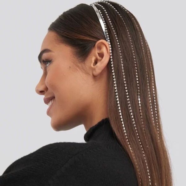 Fashion Rhinestone Tassel Headband
