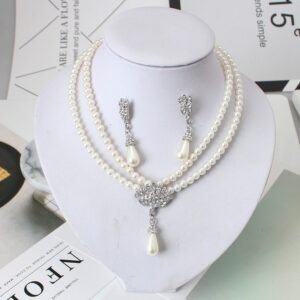 Vintage-inspired Pearl Jewelry Set