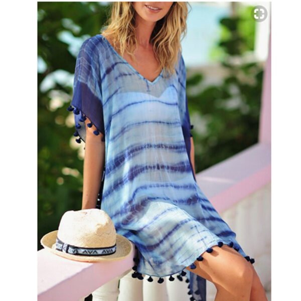 Loose Plus Size Chiffon Beach Skirt - Image 3