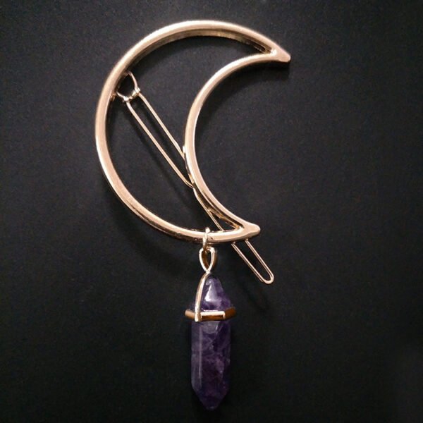 Natural Stone Hexagonal Gem Hairpin - Image 5