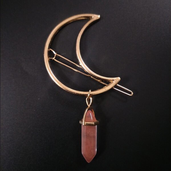 Natural Stone Hexagonal Gem Hairpin - Image 4