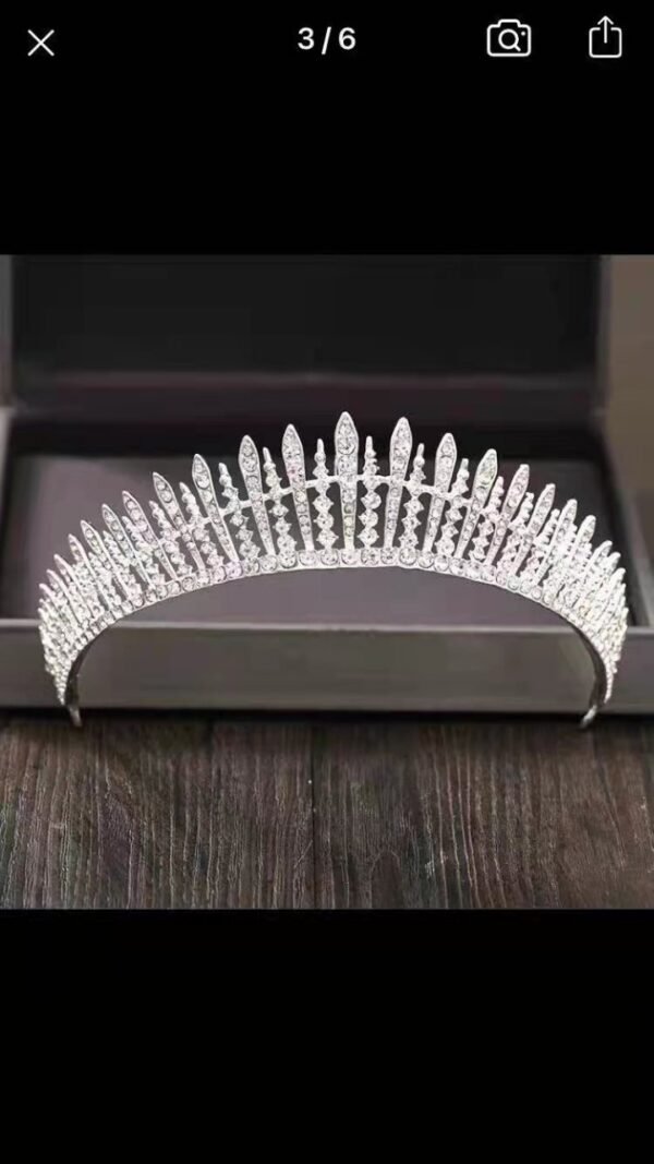 Zircon - Inlaid Silver Crown - Image 2