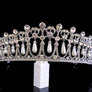 Crown with Inlaid Zircons and Pearls