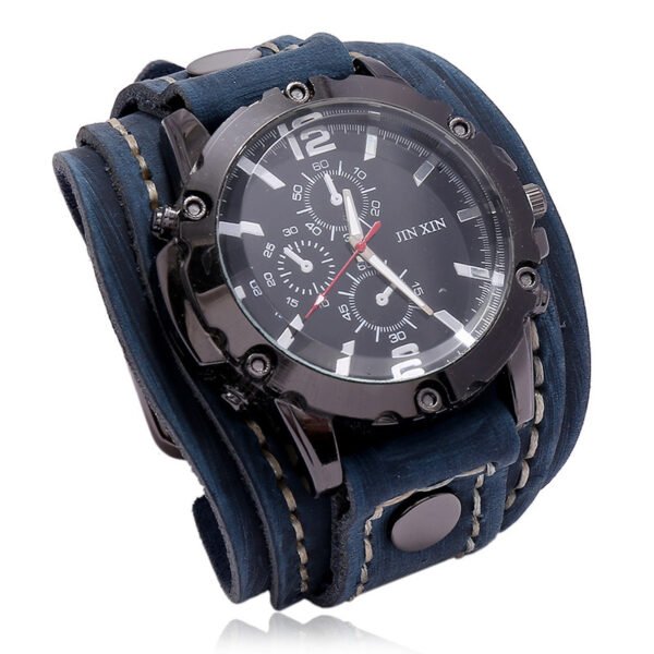 Vintage Hand Stitched Leather Watch - Image 6