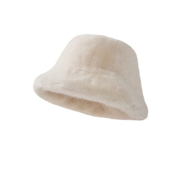 Children's Plush Bonnet Fleece - lined Bucket Hat - Image 5