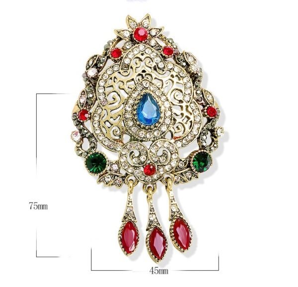 Vintage - Style Brooch - Intricate Design - Image 3