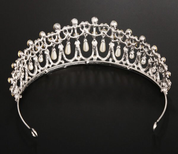 Crown with Inlaid Zircons and Pearls - Image 4