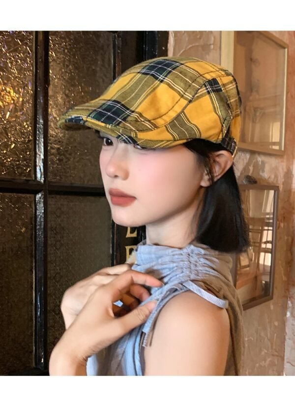 Dopamine Retro Plaid Women’s Spring Cap - Image 10