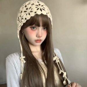 Handmade Cotton - Thread Knitted Hat