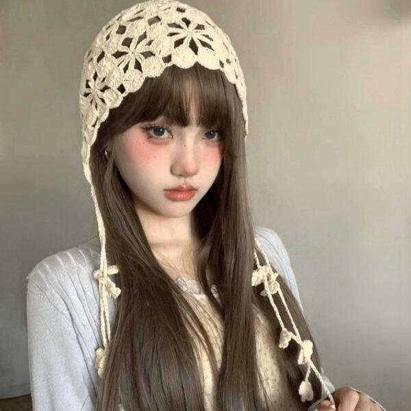 Handmade Cotton - Thread Knitted Hat