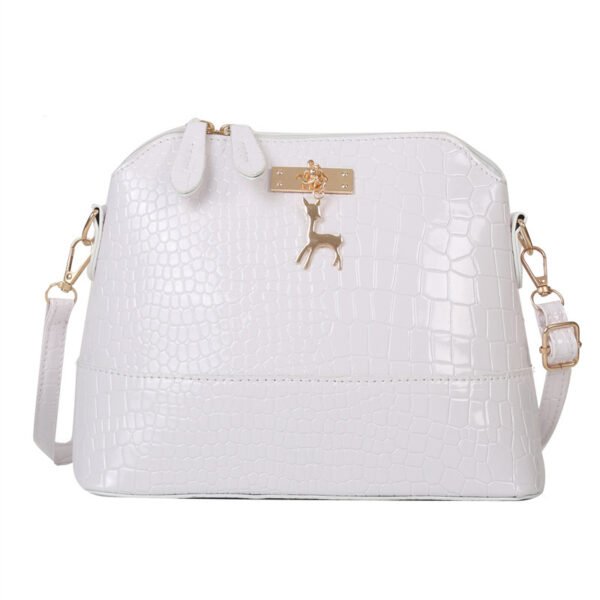 Stylish Crocodile - Patterned PU Shell - Shaped Bag - Image 7