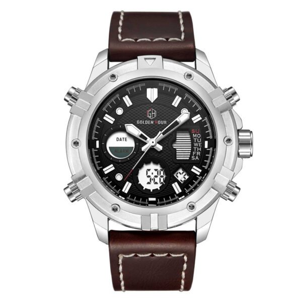 Casual Fashion Electronic Pointer + Number Display Watch