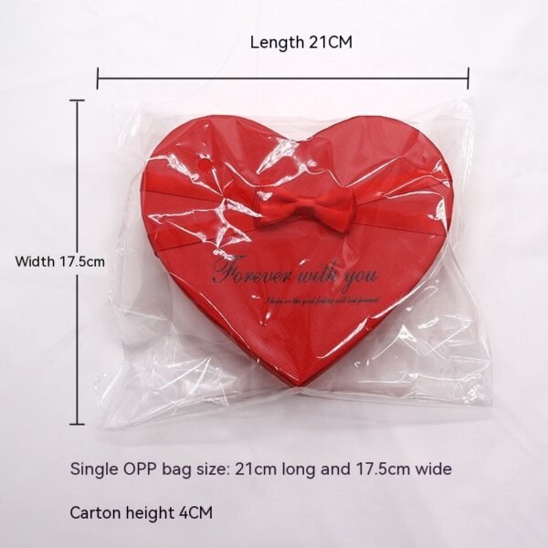Heart - Shaped Soap Flower & Bear Gift Box - Image 2