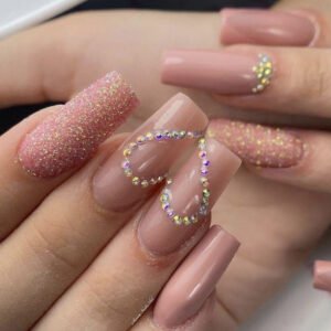 Stylish Love Pattern Nail Tip