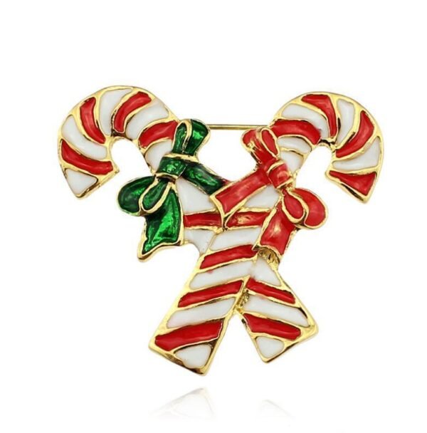 Christmas Candy Cane Brooch - Image 2