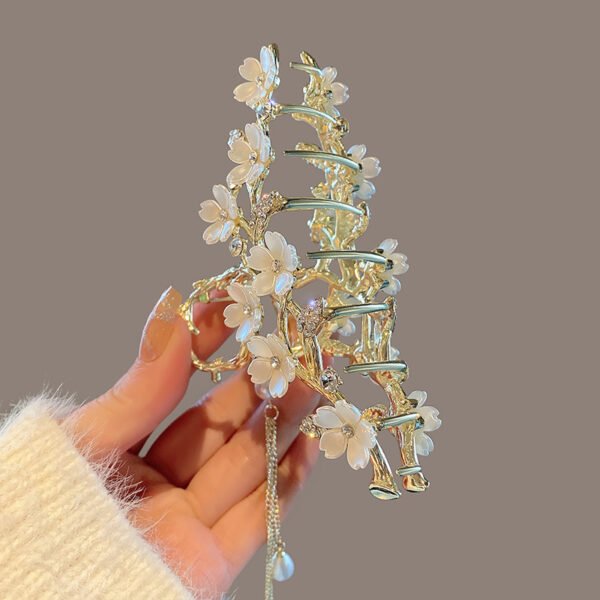 Bell Orchid Tassel Hair Clip - Image 3