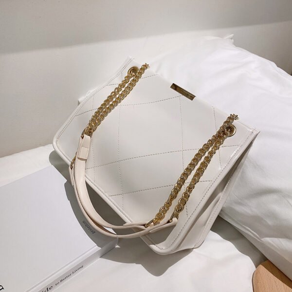 Trendy PU Small Square Shoulder Bag - Image 3