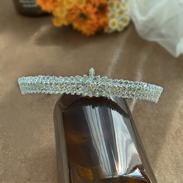 Bride Zircon Crown Headdress - Image 4