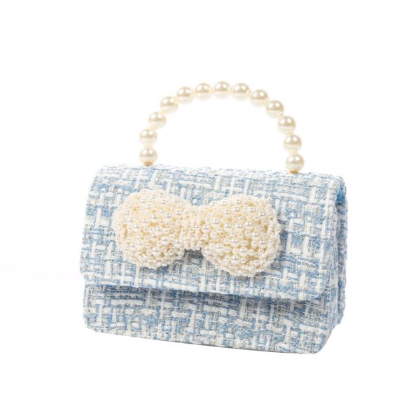 Pearl - Embellished Tweed Small Shoulder Bag - Image 9