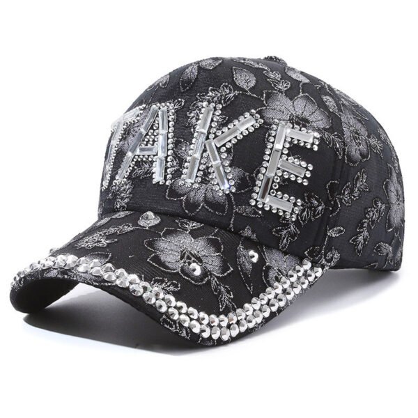 Rhinestone TAKE Baseball Cap - Image 3