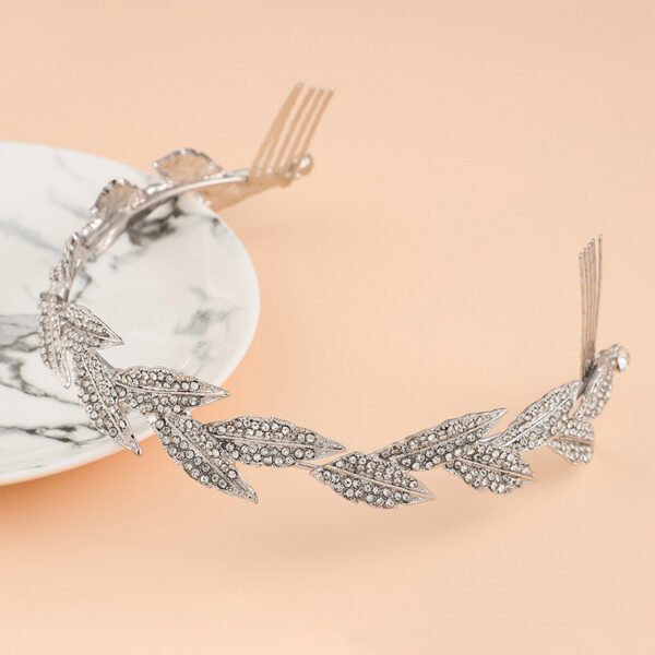 Retro Leaf Crown Hairband - Image 4
