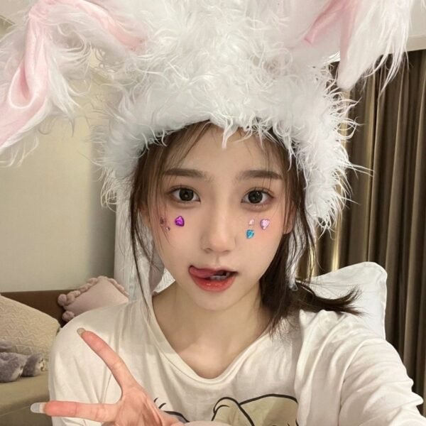 Cute Rabbit Ear Headband New Year Photo Prop - Image 3