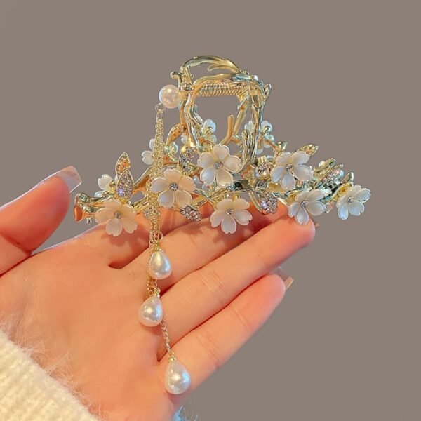 Bell Orchid Tassel Hair Clip - Image 5