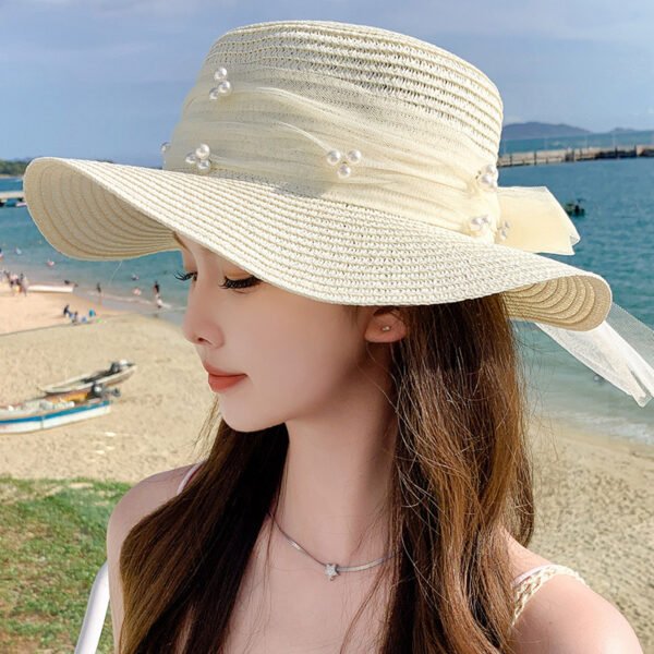 Fashion Summer Bow Ribbon Hat - Image 7