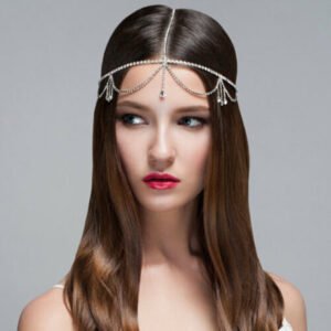 Tassel Niche Rhinestone Bridal Headdress