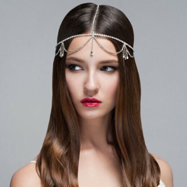 Tassel Niche Rhinestone Bridal Headdress