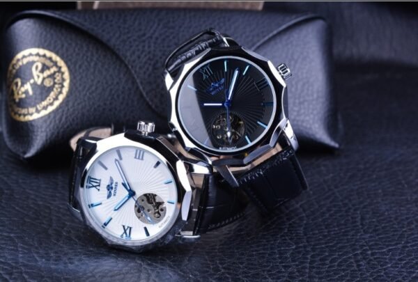 Mechanical Watch with Leather Straps - Image 2