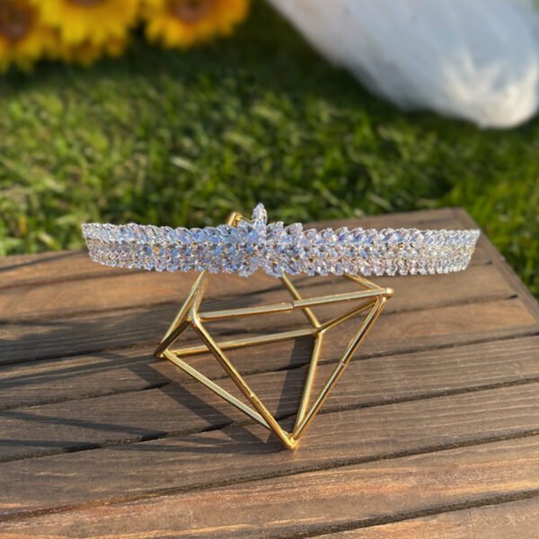 Bride Zircon Crown Headdress - Image 2