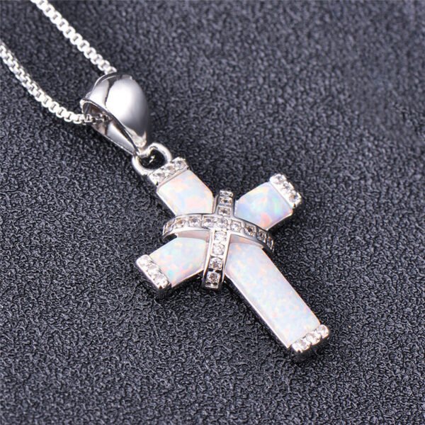 X-shaped Cross Necklace - Image 3