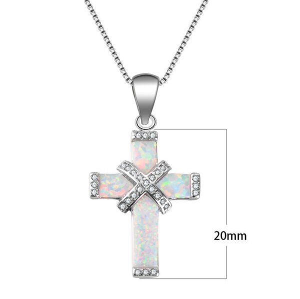 X-shaped Cross Necklace - Image 5