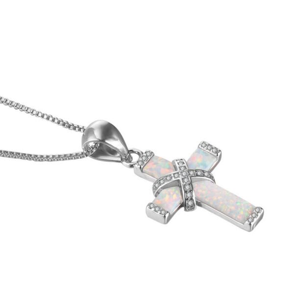 X-shaped Cross Necklace - Image 4