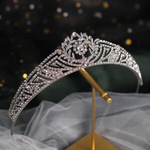 Handmade Rhinestone Wedding Crown Headband