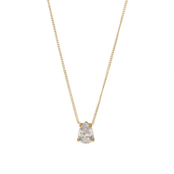 Drop - Shaped Zircon Necklace - Image 5