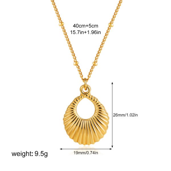 Drop - Shaped Pendant Necklace - Image 6