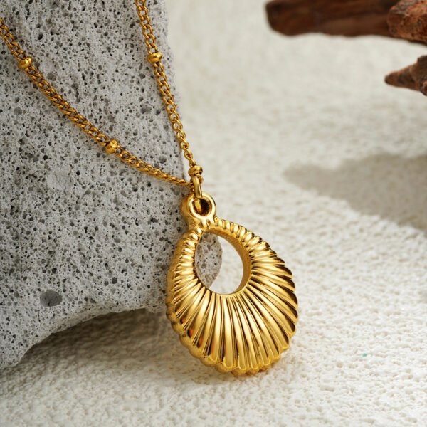 Drop - Shaped Pendant Necklace - Image 2