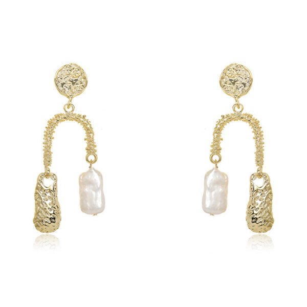Natural Baroque Pearl Earrings - Image 5
