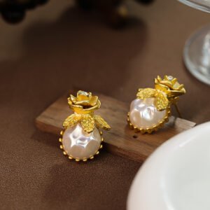 Elegant Champa Flower Earrings