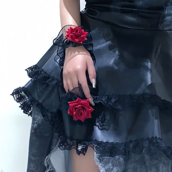 Rose - Lace Decoration Wristband - Image 3