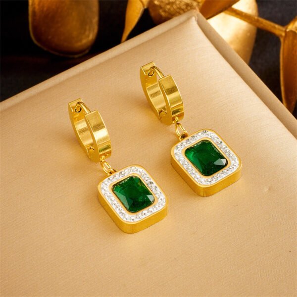 Emerald Cubic Sugar Zircon Jewelry Set - Image 2